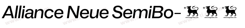 Alliance Neue SemiBo字体转换 Alliance Neue SemiBo字体转换